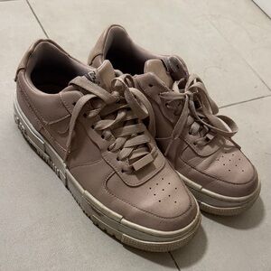 Nike Pink Leather Shoes